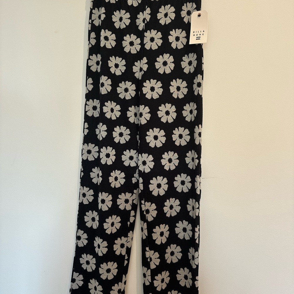 Billabong Monochrome Floral Pants